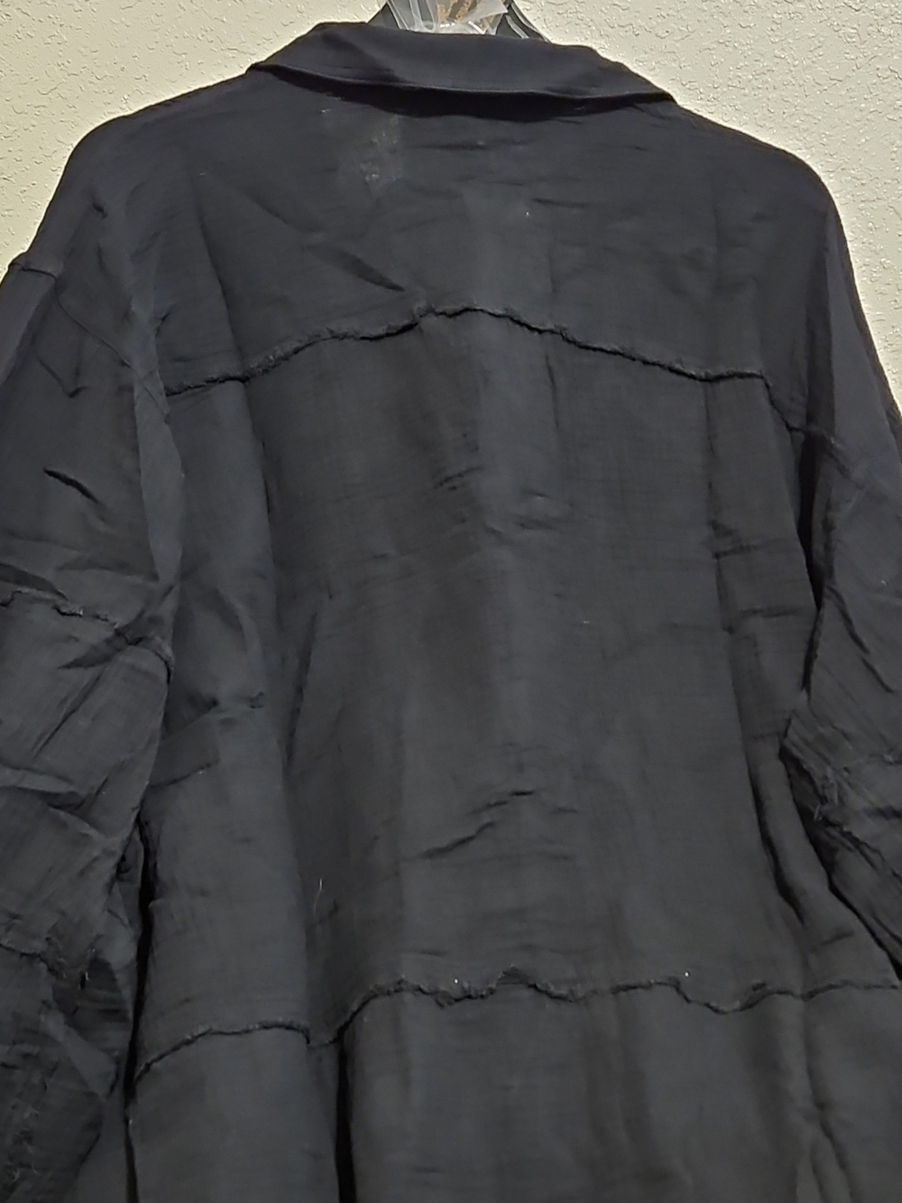 easel Black Button-Front Shacket - Picture 6 of 10